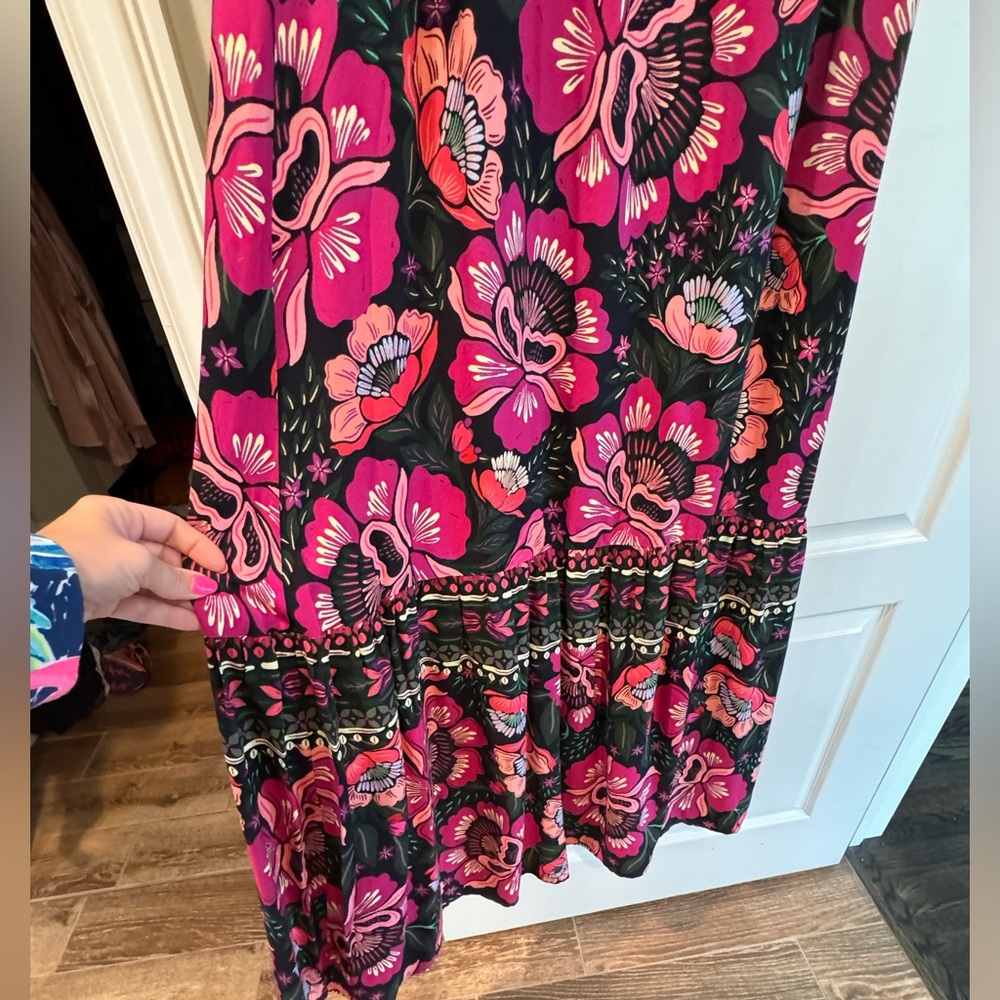 FARM Rio Floral Maxi Dress - Pink and Green - Picture 8 of 10